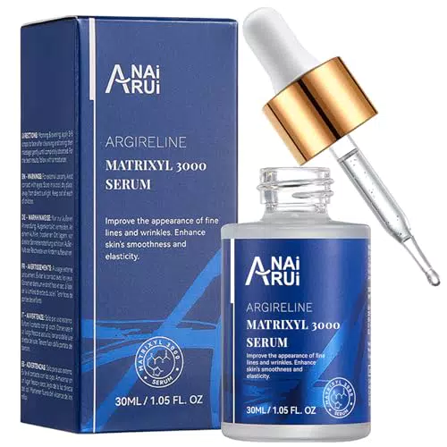ANAiRUi Matrixyl 3000 & Argireline Siero Viso Anti-Età con Peptidi e Acido Ialuronico