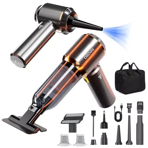 Aomestici Aspirabriciole Senza Fili, Aspirapolvere Portatile Auto e Casa Potente