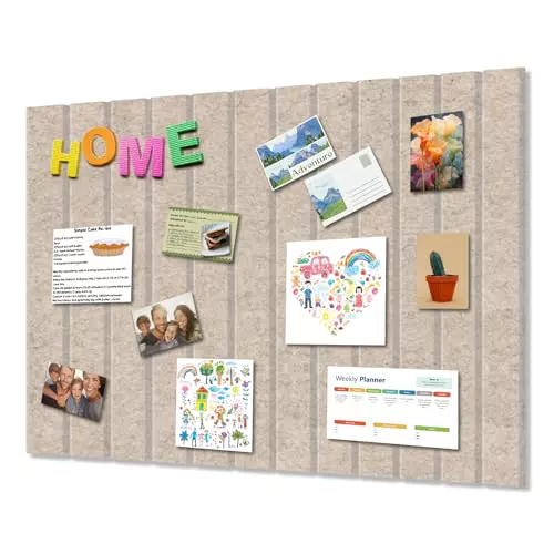 Bacheca in feltro ignifuga autoadesiva per memo e foto, lavagna in sughero