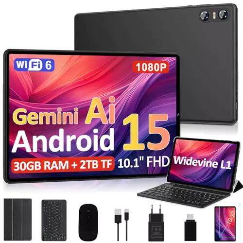 Biegedy 2026 Tablet 10 Pollici Android 15, Octa-Core, 5G WiFi, Offerta con Tastiera