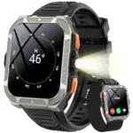 Blackview Smartwatch Uomo GPS, Orologio Fitness con Chiamate Bluetooth e Torcia