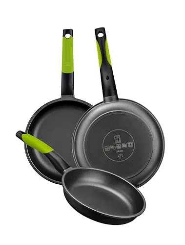 BRA Prior set padelle antiaderenti in alluminio pressofuso