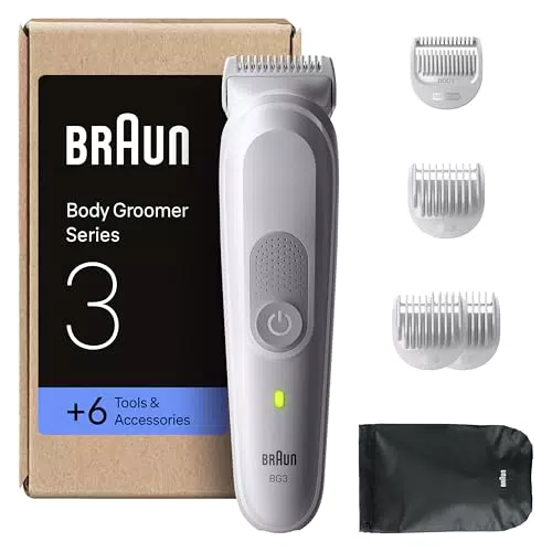 Braun BG3575 Rasoio Elettrico Uomo Impermeabile per Corpo e Parti Intime