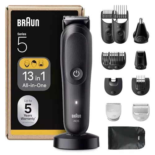Braun Series 5 AIO5565 Rifinitore All-in-One Elettrico Barba, Capelli e Corpo