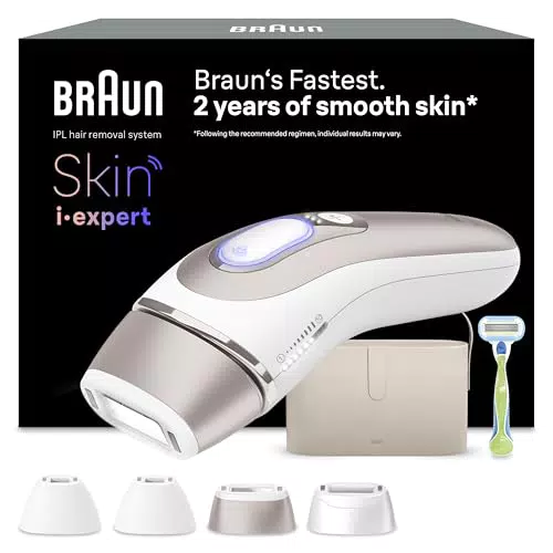 Braun Skin I·Expert PL7387 Epilatore Luce Pulsata Donna, Smart con App Gratuita
