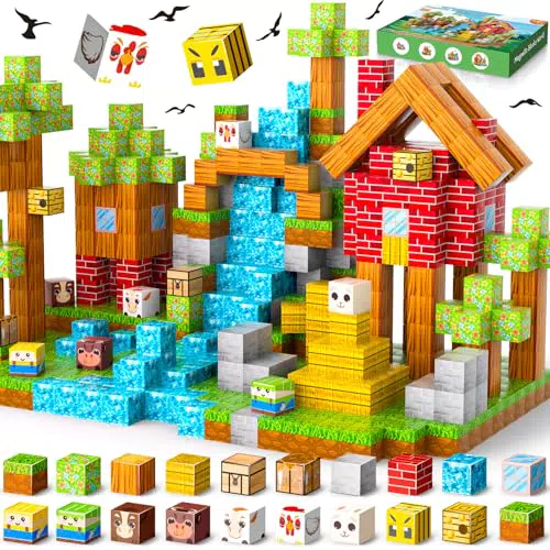 BuzzoXerex Costruzioni Magnetiche Montessori per Bambini Giocattolo Educativo