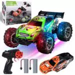 BuzzoXerex Monster Truck RC 1:18, Macchina Radiocomandata con Luci e Batterie