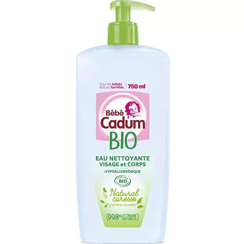 Cadum Natural Caresse acqua detergente ipoallergenica bio per neonati