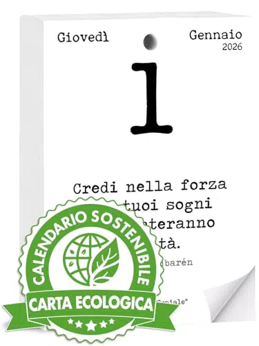 Calendario Geniale 2026 da Tavolo con Frasi Filosofiche e Bonus Digitali