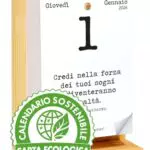 Calendario Geniale 2026 Eco Sostenibile con Bonus Digitali e Supporto in Legno