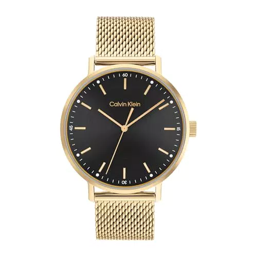Calvin Klein Orologio da Uomo Analogico Modern Mesh Acciaio Inossidabile