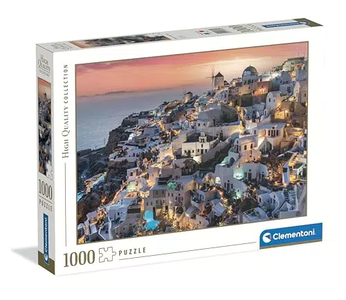 Clementoni Puzzle Sfumature di Santorini per Adulti e Ragazzi, Idea Regalo