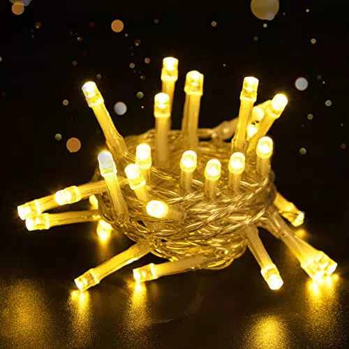 cshare Catena Luminosa LED a Batteria con Timer per Decorazioni Natalizie e Interni