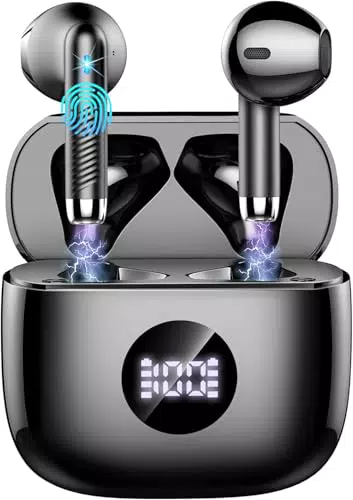 Cuffie Bluetooth Auricolari Bluetooth 5.4, Cuffie Wireless con 4 ENC Cancellazione Rumore Mic