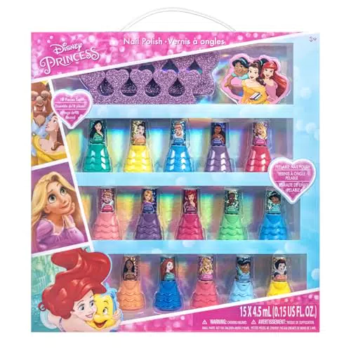 Townley Girl Smalti per unghie Disney Princess bambini, non tossici e rimovibili