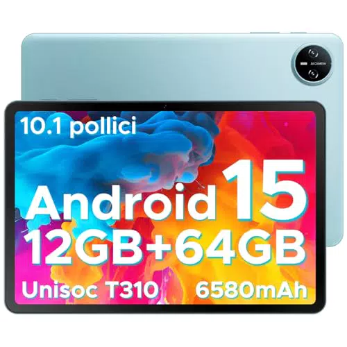 DOOGEE Tab A9 Tablet 10 Pollici Android 15, 12GB RAM, 64GB, WiFi, Offerta