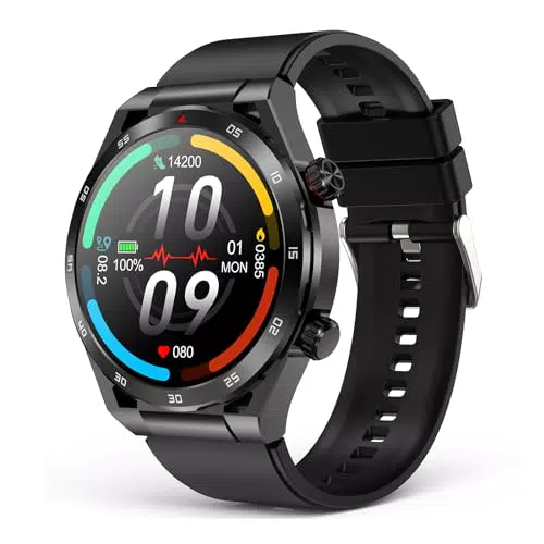 EarlySincere Smartwatch Bluetooth con Chiamate, Fitness Tracker IP67, Uomo Donna
