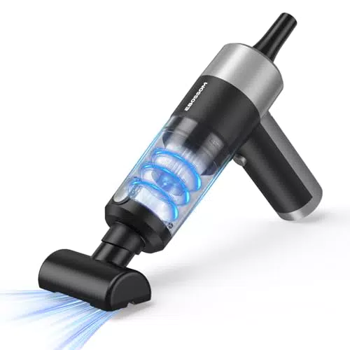 EBOSSOM Aspirabriciole Senza Fili 4 in 1 Aspirapolvere Portatile Auto e Casa