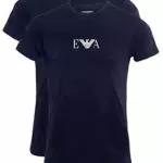 Emporio Armani Essential Monogram 2-pack T-shirt With Crew Neck
