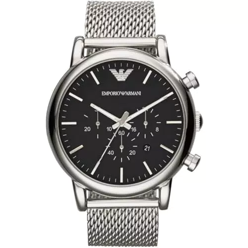 Emporio Armani Orologio Uomo, movimento cronografo al quarzo