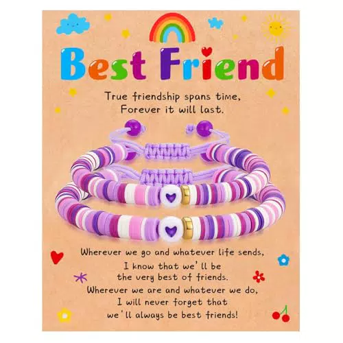 Esmoly Braccialetti Amicizia Donna – Bracciali Regolabili Idee Regalo Amiche