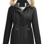 FemiChic Cappotto Invernale da Donna con Cappuccio e Fodera in Pile