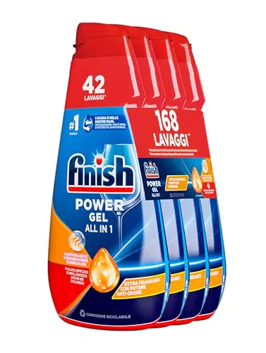 Finish Powergel Detersivo Lavastoviglie Fresh, Gel Lavastoviglie