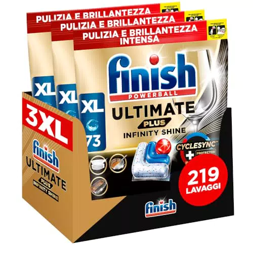 Finish Ultimate PLUS Infinity Shine Pastiglie Lavastoviglie