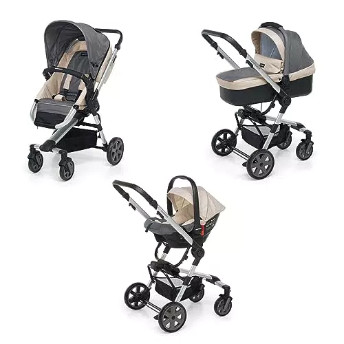Foppapedretti Trio Supertres I-Size, Sistema Modulare per Bambini con Navicella e Seggiolino