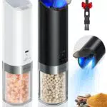 FORLIM Macinapepe elettrico ricaricabile USB con grana regolabile e tappo antipolvere