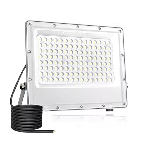Fosingut Faretto LED da Esterno 100W Super Luminoso per Giardino e Officina