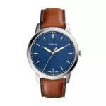 Fossil Minimalist Orologio da Uomo con Movimento al Quarzo e Bracciale in Acciaio