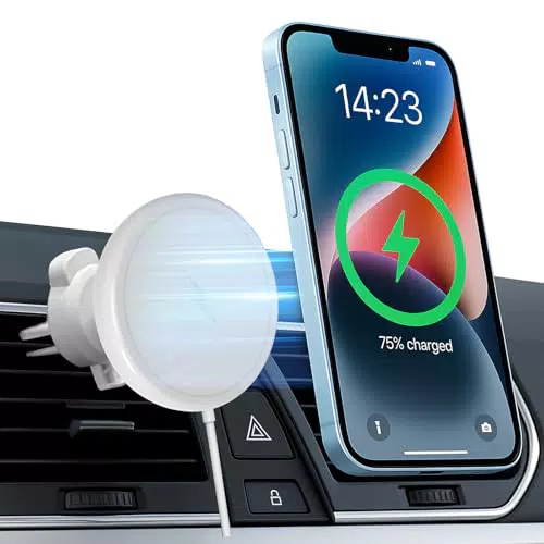 Supporto auto magnetico Generico con ricarica rapida 30W per iPhone e ventilazione