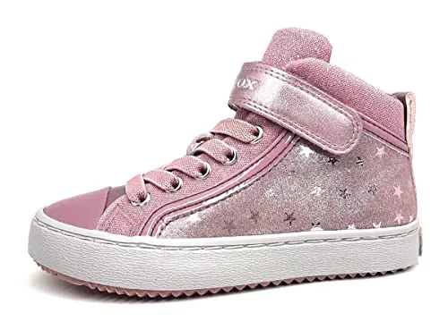 Geox J KALISPERA GIRL, Sneakers Bambine e ragazze, Rosa Dk Pink C8006