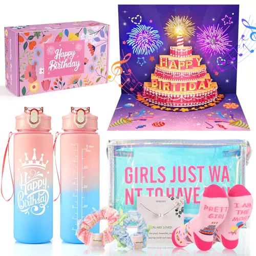 GeschenPark Set Regalo Compleanno Bambina con Trucchi, Borsa e Accessori Originali