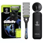 GilletteLabs Rasoio Manuale Champions League Special Edition con Barra Esfoliante