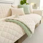 GKXLH Copridivano Lavabile Antiscivolo in Pile per Divano e Divano Angolare