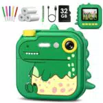 Gofunly Macchina Fotografica Istantanea per Bambini 12MP con Scheda 32GB