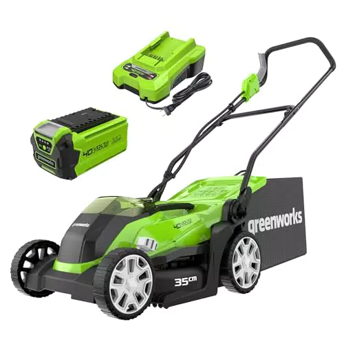 Greenworks G40LM35K2 Tagliaerba a Batteria 40V con Batteria e Caricabatterie
