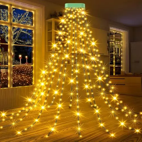 GYLEFY luci alberi di Natale impermeabili per esterno e interno a LED
