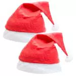 Happymas cappello di Babbo Natale unisex per feste natalizie adulti e bambini