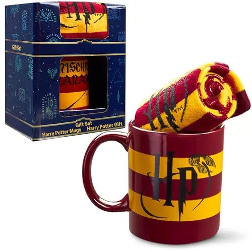 Harry Potter set regalo con tazza in ceramica e calze Grifondoro