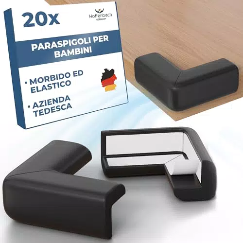 Hoffenbach Paraspigoli per Bambini in Gomma – Protezioni Angolari per Mobili