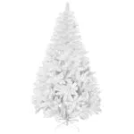 HOMCOM Albero di Natale Artificiale 180 cm con Rami in PVC e Struttura in Acciaio