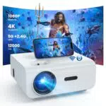 HOPVISION Proiettore 4K WiFi Bluetooth Full HD 1080P Portatile per Home Cinema
