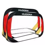 Hudora porte da calcio pieghevoli Pop Up per bambini e adulti con borsa e picchetti