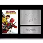 HWC Trading Immagine Autografata Deadpool & Wolverine – Memorabilia Film A4