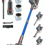 Ivormentico Aspirapolvere Senza Fili 450W Scopa Elettrica con Batteria Rimovibile