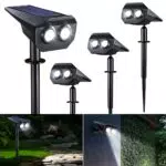 Joomer Faretti Solari da Esterno LED Impermeabili IP65 per Giardino e Vialetto