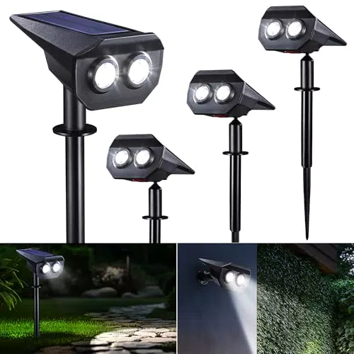 Joomer Faretti Solari da Esterno LED Impermeabili IP65 per Giardino e Vialetto